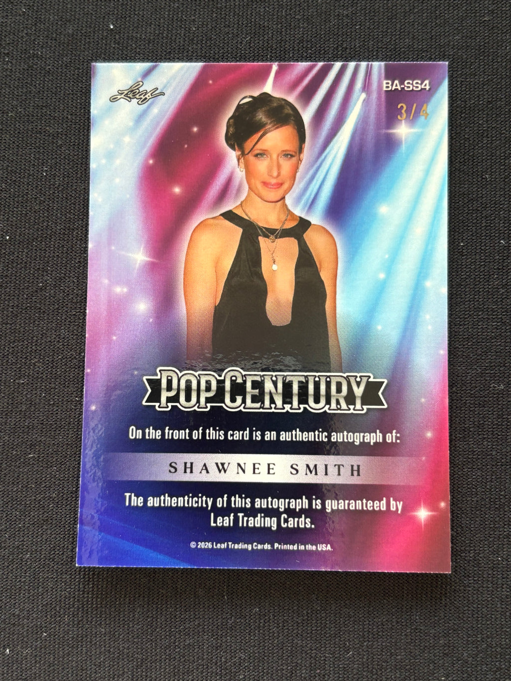 Shawnee Smith 2026 Leaf Pop Century Auto Autograph Actress 3/4