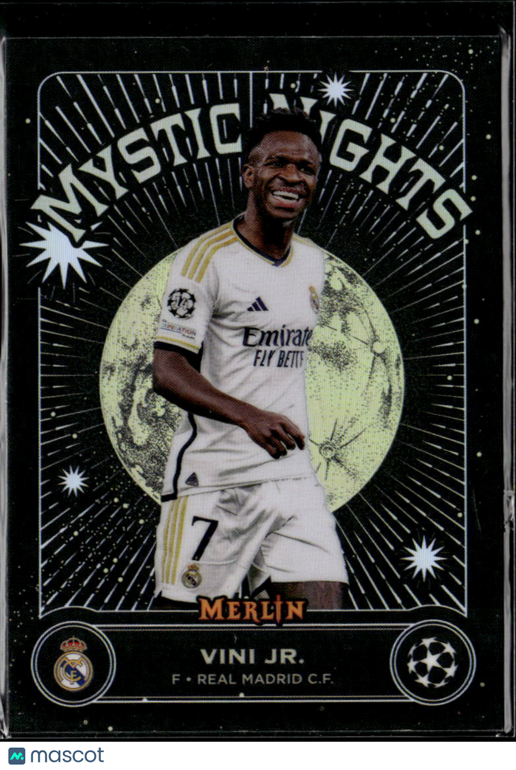 Vinícius Junior 2024 Topps Merlin UEFA Mystic Nights Real Madrid C.F.