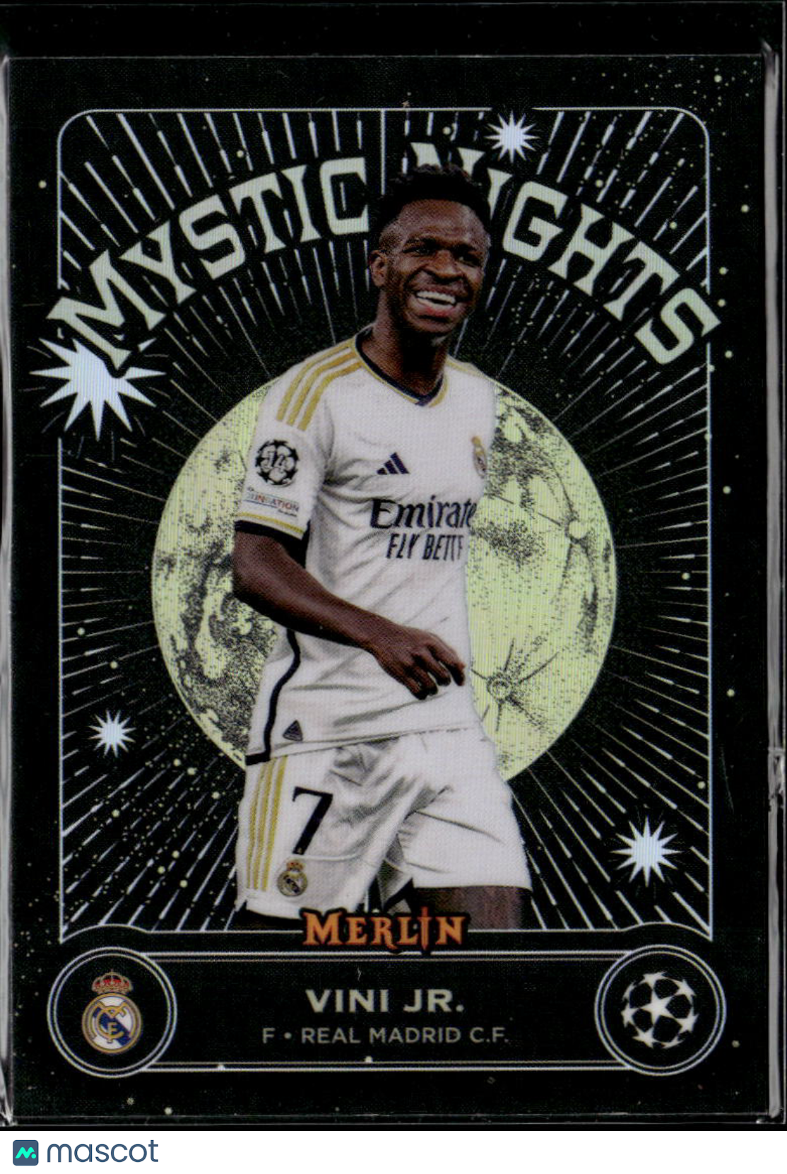 Vinícius Junior 2024 Topps Merlin UEFA Mystic Nights Real Madrid C.F.