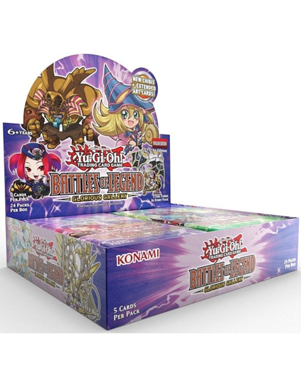 Yu-Gi-Oh! Trading Card Game: Battle of Legends Glorious Gallery Booster Display
