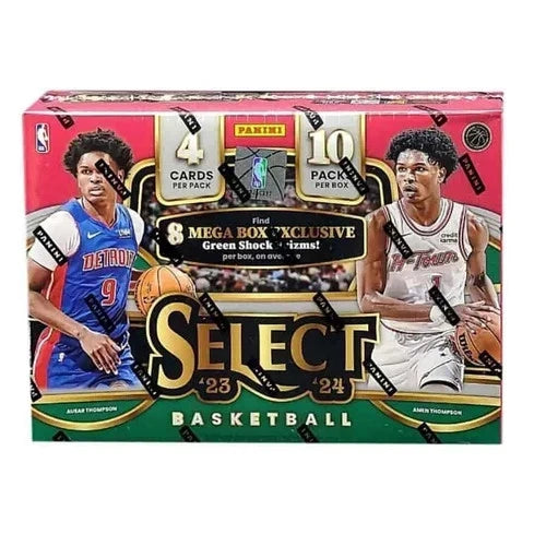 2023-24 Panini Select Basketball Hobby Mega Box (Green Shock Prizms)