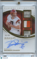 Boomer Esiason 2025 Immaculate Auto Autograph Laundry Tag Patch Bengals 33/99
