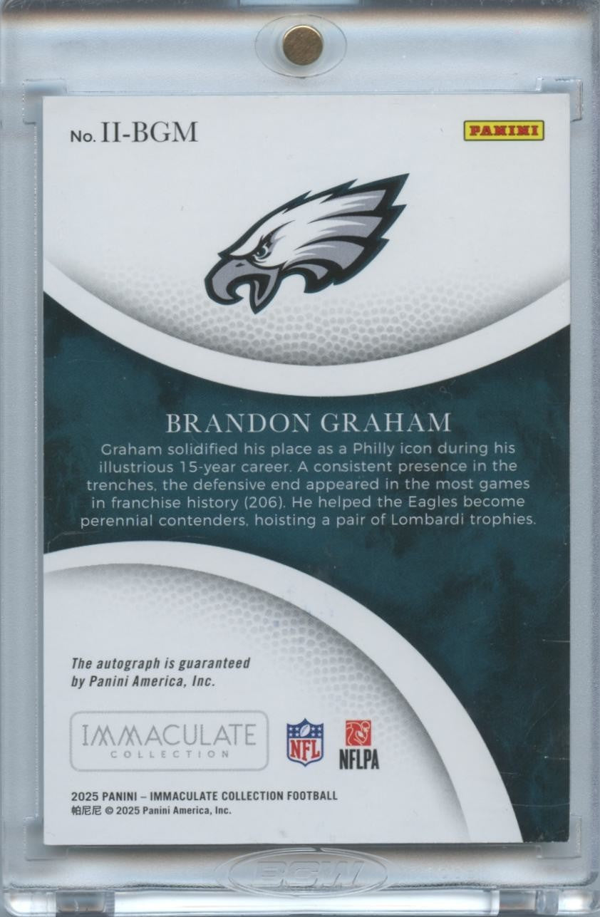 Brandon Graham 2025 Immaculate Auto Autograph Philadelphia Eagles 61/99