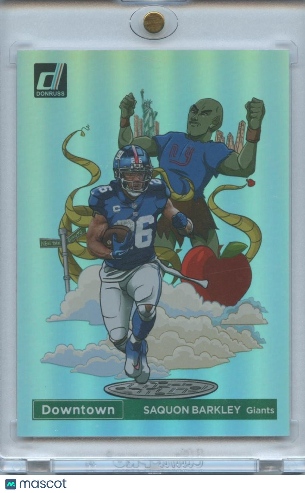 Saquon Barkley 2023 Donruss DOWNTOWN! SSP CASE HIT New York Giants