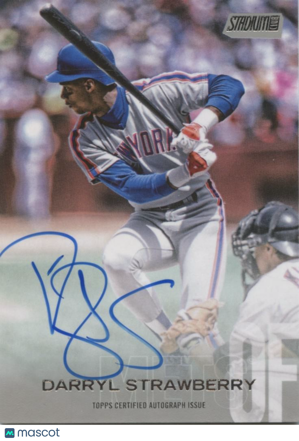 Darryl Strawberry 2018 Stadium Club On Card Auto Autograph New York Mets
