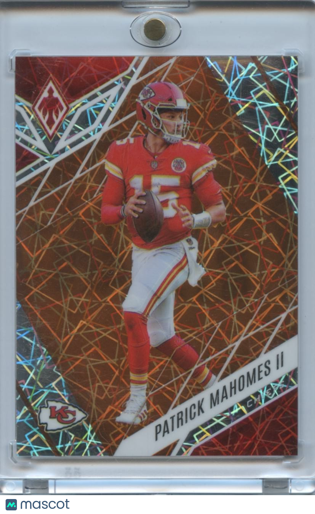 Patrick Mahomes II 2022 Phoenix Orange Lazer Prizm Kansas City Chiefs 11/75