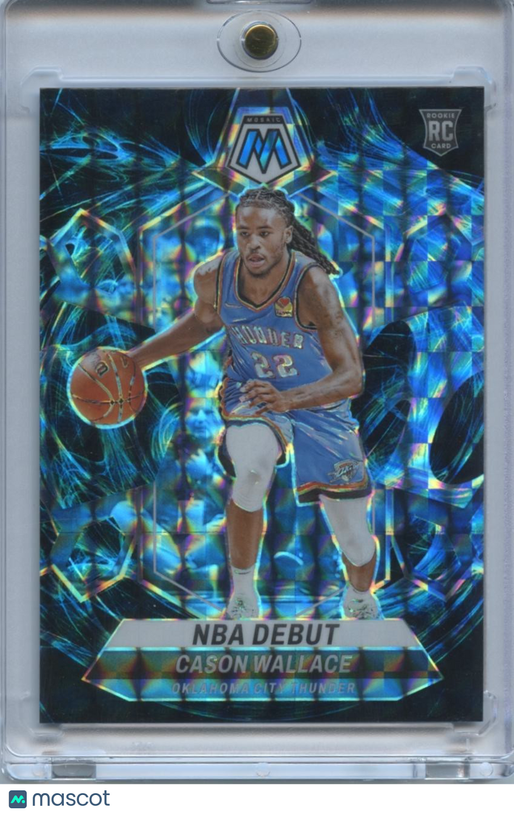 Cason Wallace 2023-24 Mosaic Genssis SSP SHORTPRINT Rookie RC OKC Thunder