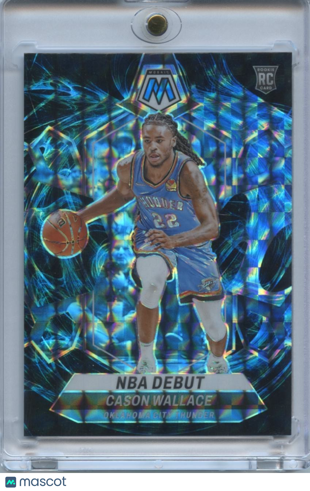 Cason Wallace 2023-24 Mosaic Genssis SSP SHORTPRINT Rookie RC OKC Thunder