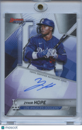 Zyhir Hope 2025 Bowman's Best On Card Auto Autograph RC Los Angeles Dodgers