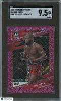 Jon Jones 2022 Optic Pink Velocity Prizm UFC MMA 6/79 SGC 9.5