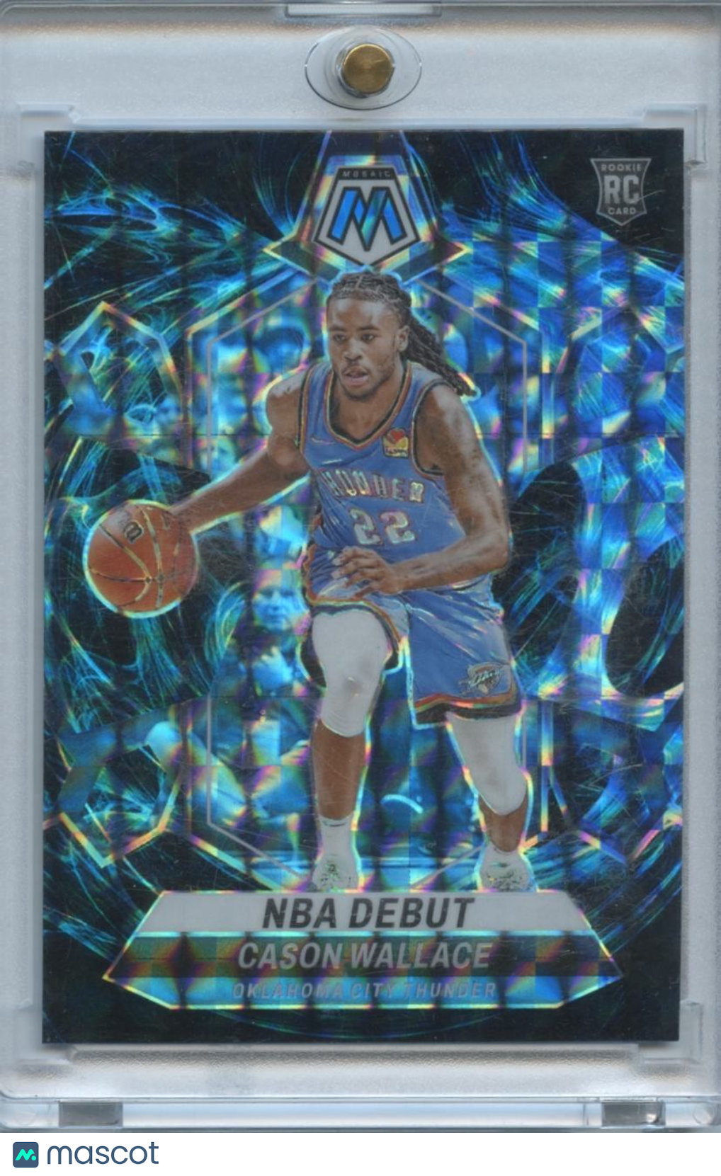 Cason Wallace 2023-24 Mosaic Genssis SSP SHORTPRINT Rookie RC OKC Thunder