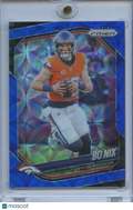 Bo Nix 2025 Prizm Blue Scope Prizm SSP Denver Broncos 8/14 #142
