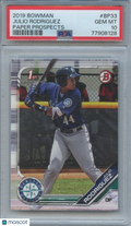 Julio Rodriguez 2019 Bowman 1st Rookie RC Seattle Mariners #BP33 PSA 10