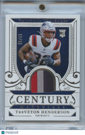 Treveyon Henderson 2025 National Treasures 3 Color Patch RC NE Patriots 22/99