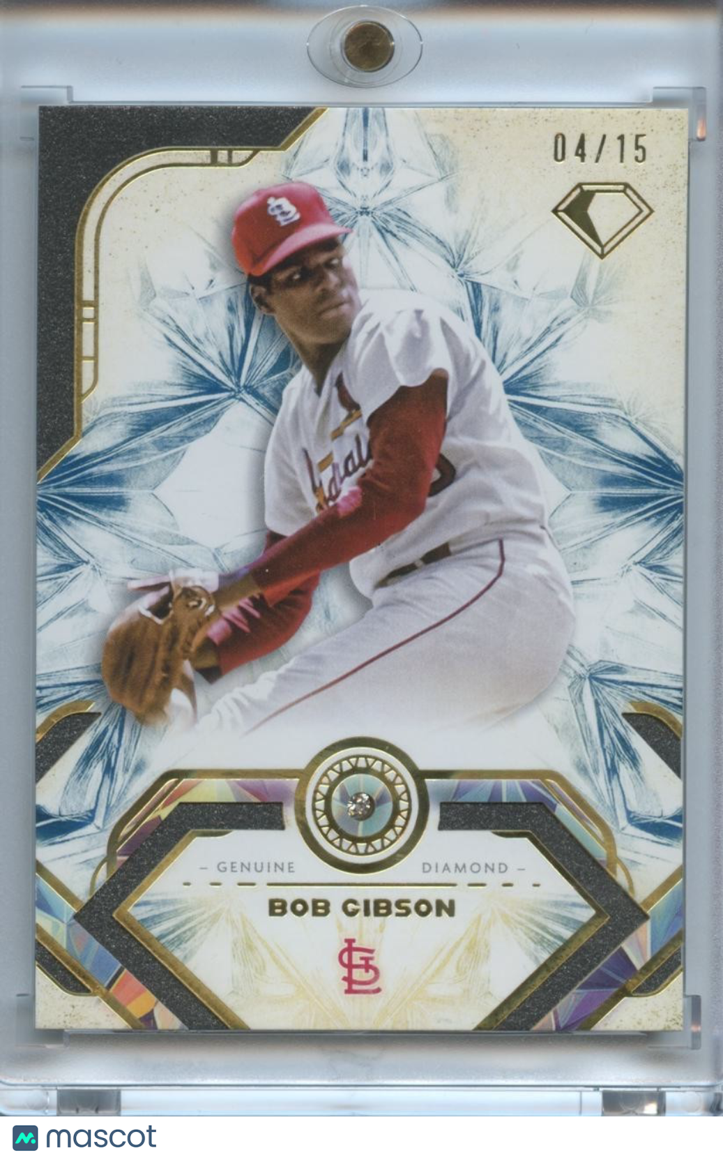 Bob Gibson 2025 Diamond Icons Gem St. Louis Cardinals 4/15 #58