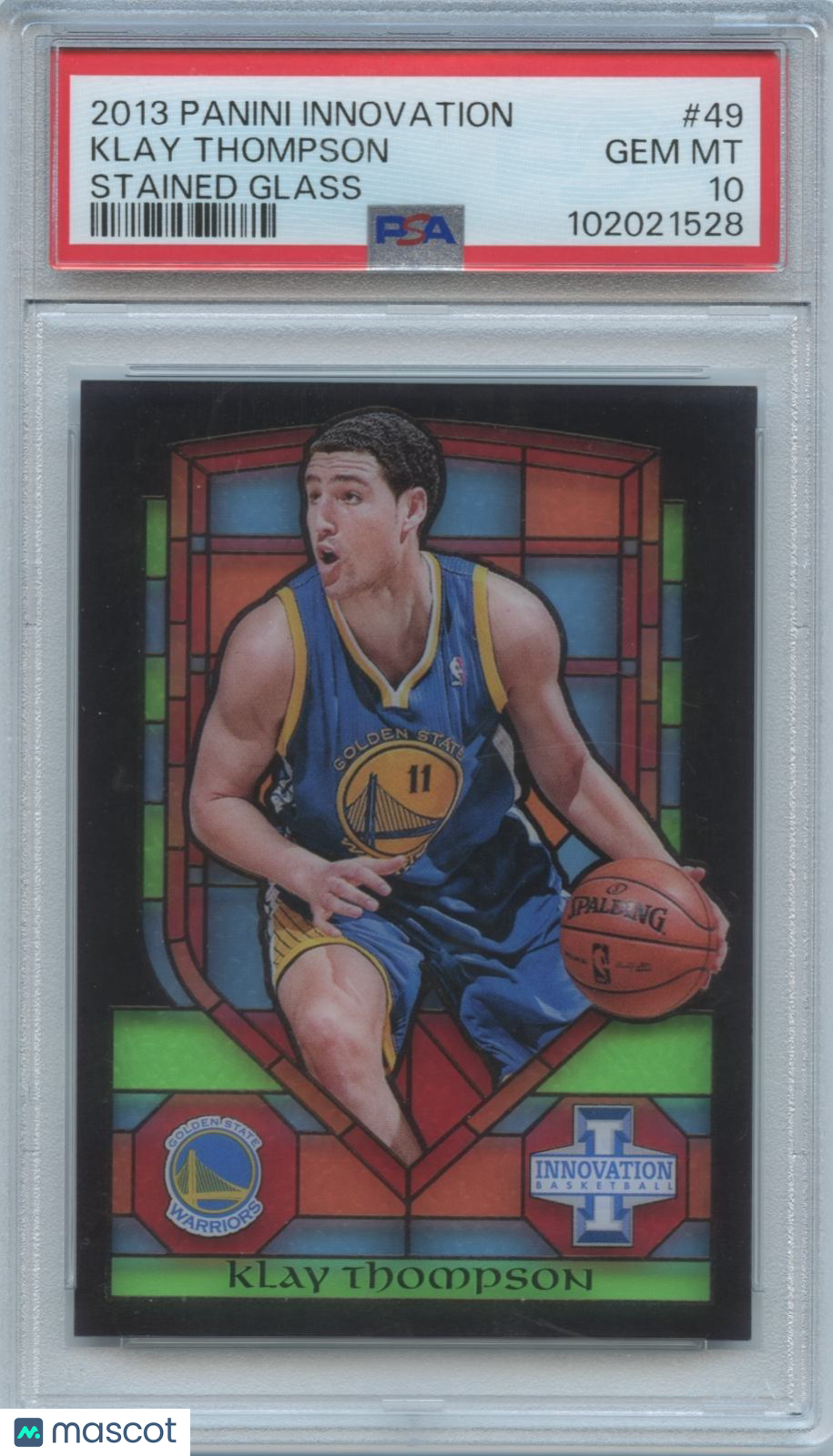 Klay Thompson 2013-14 Panini Innovation Stained Glass CASE HIT Warriors PSA 10