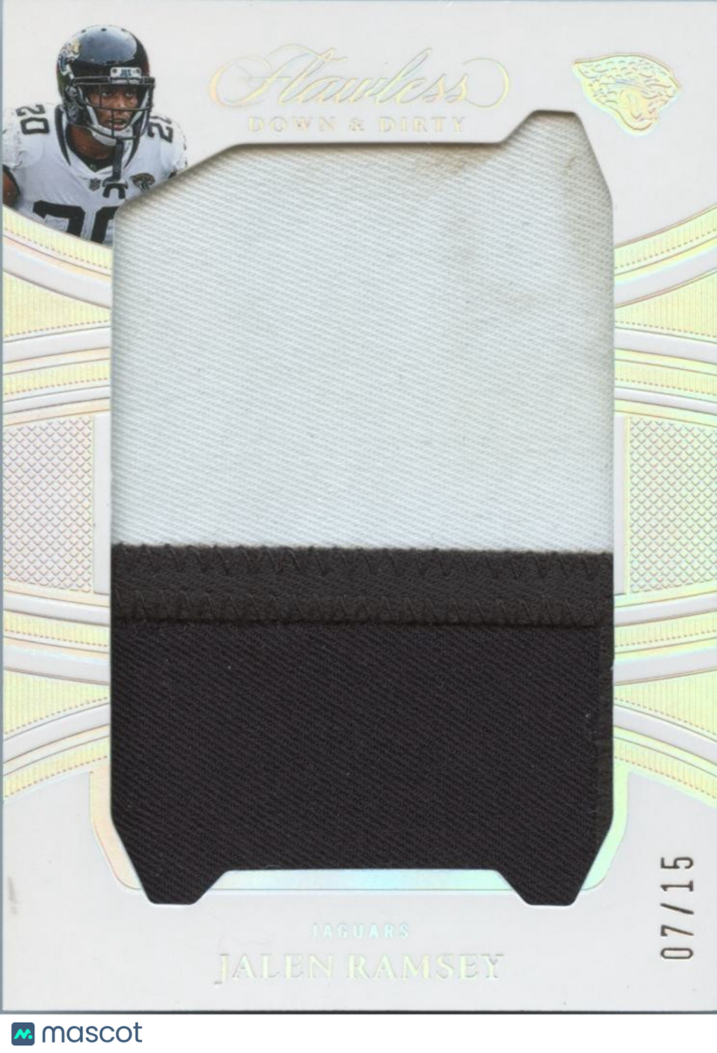 Jalen Ramsey 2025 Flawless Game Worn Jersey Patch Jacksonville Jaguars 7/15