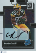Romeo Doubs 2022 Optic Rated Rookie Auto Autograph RC Packers 56/150