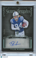 Tyler Warren 2025 National Treasures Auto Autograph RC Rookie Colts 22/25