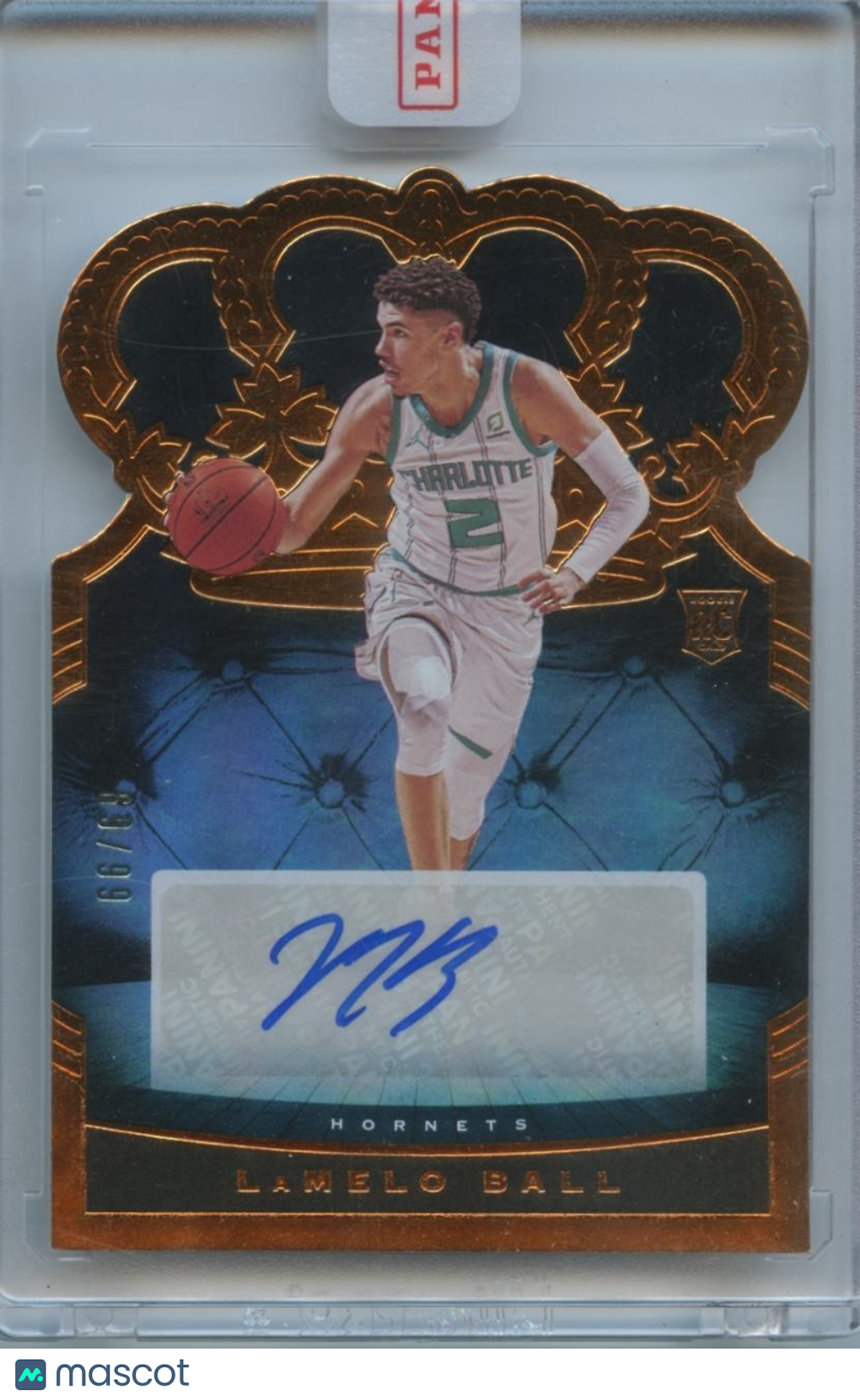 Lamelo Ball 2020-21 Crown Royale Auto Autograph Rookie RC Charlotte Hornets /99