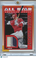 Mike Trout 2025 Topps 3 Color Game Worn Jersey Patch Los Angeles Angels 4/5