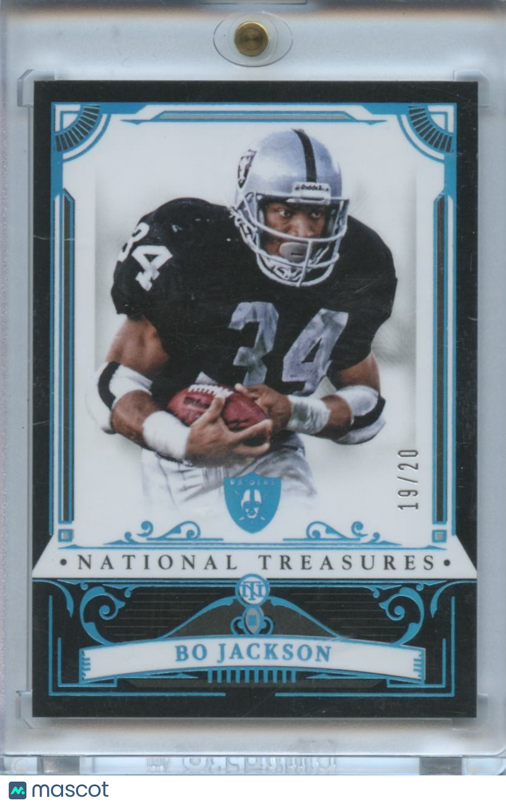 Bo Jackson 2025 National Treasures Midnight SSP Oakland Raiders 19/20 #53