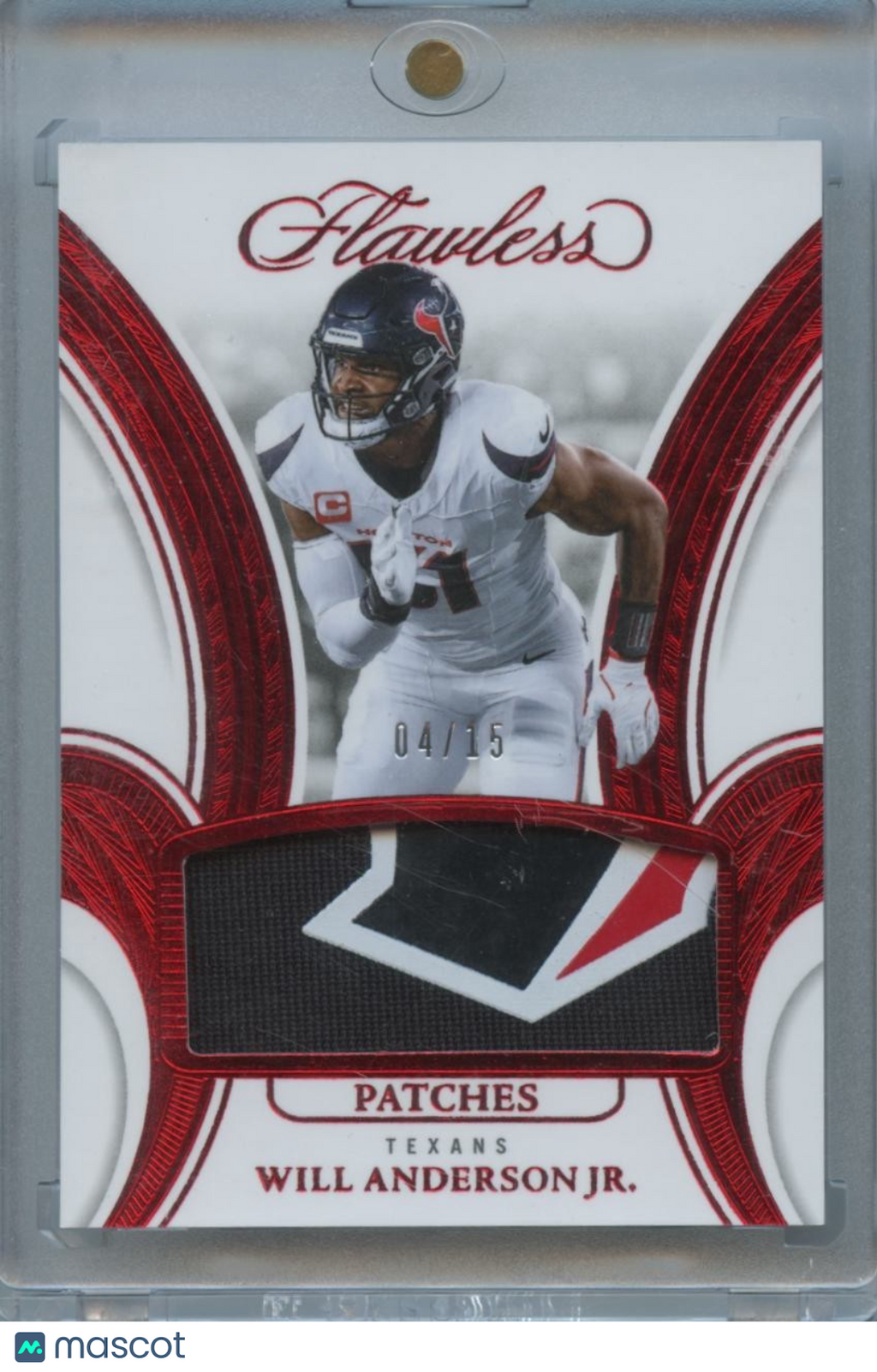 Will Anderson Jr. 2025 Flawless LOGO Patch Houston Texans 4/15