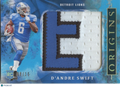 D'Andre Swift 2020 Origins Nameplate Jersey Patch Rookie RC Detroit Lions 8/15