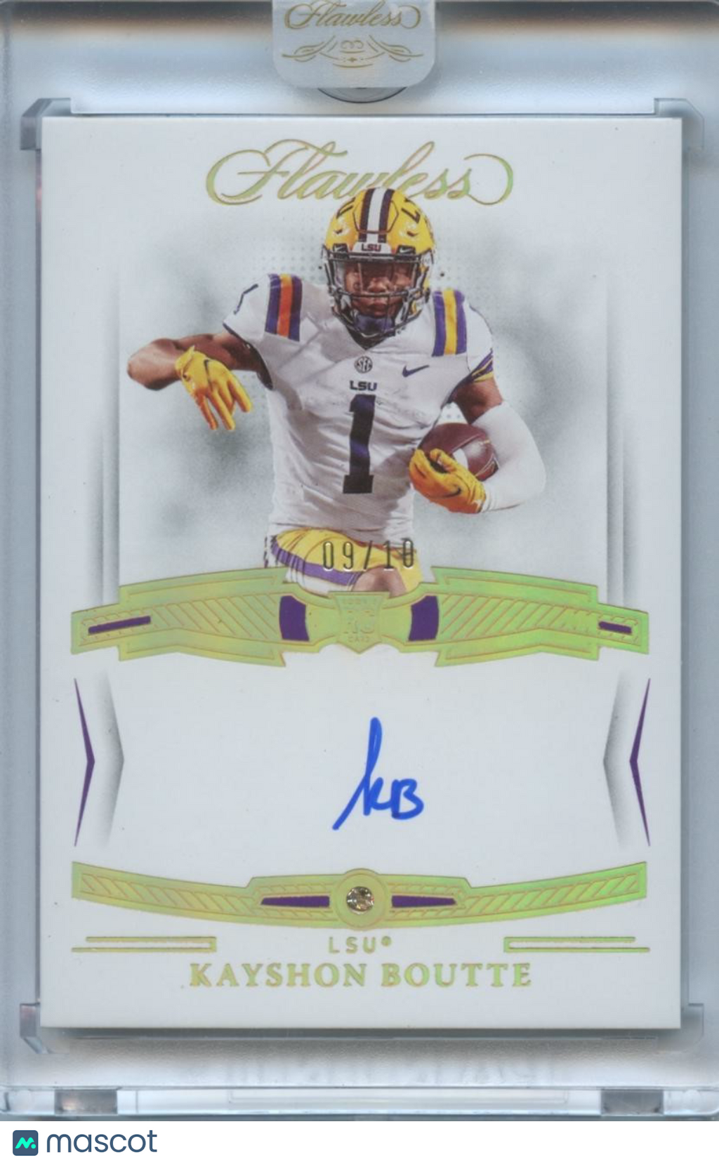 Kayshon Boutte 2023 Flawless Diamond Gem Auto Autograph RC Rookie LSU Tigers