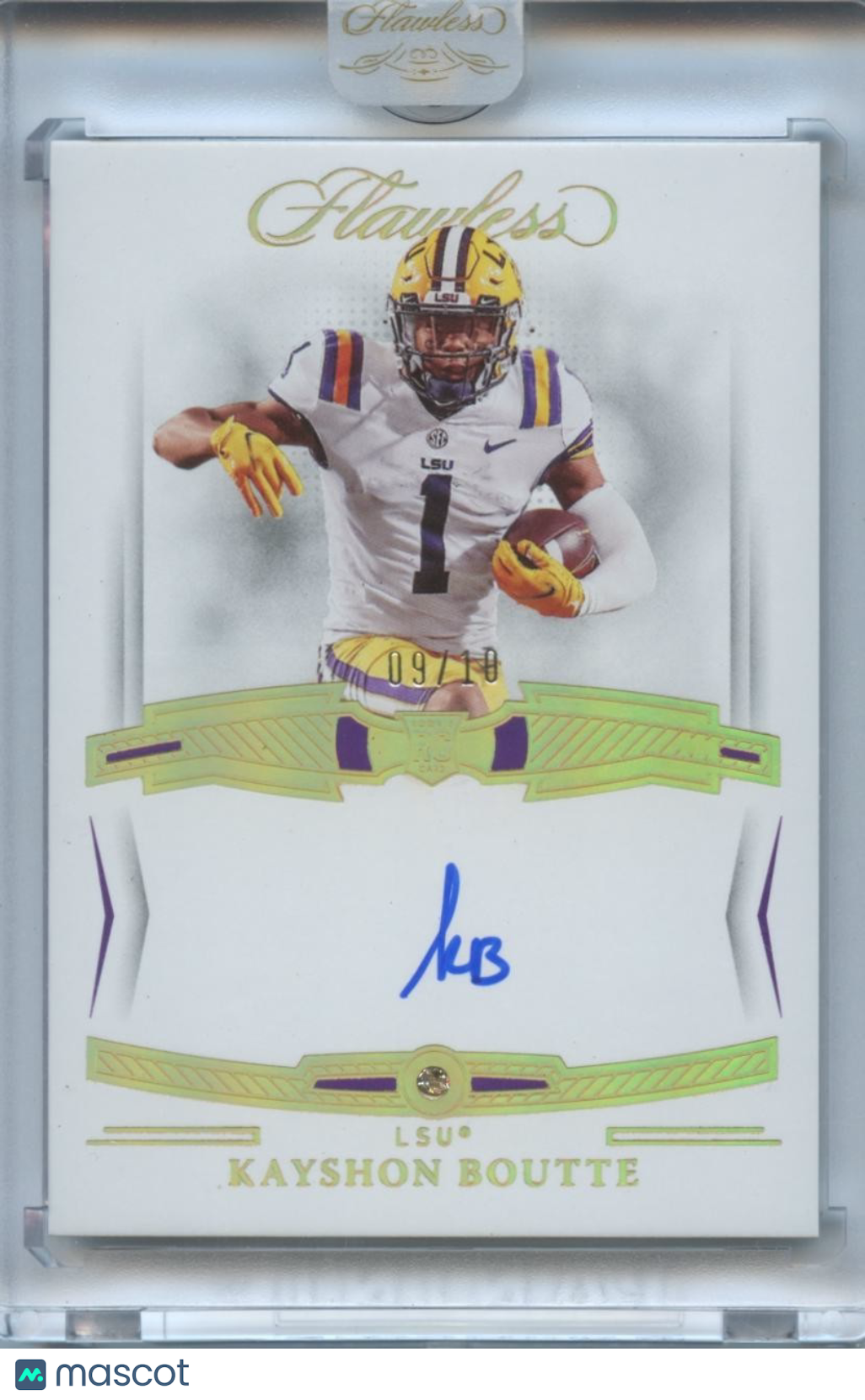 Kayshon Boutte 2023 Flawless Diamond Gem Auto Autograph RC Rookie LSU Tigers