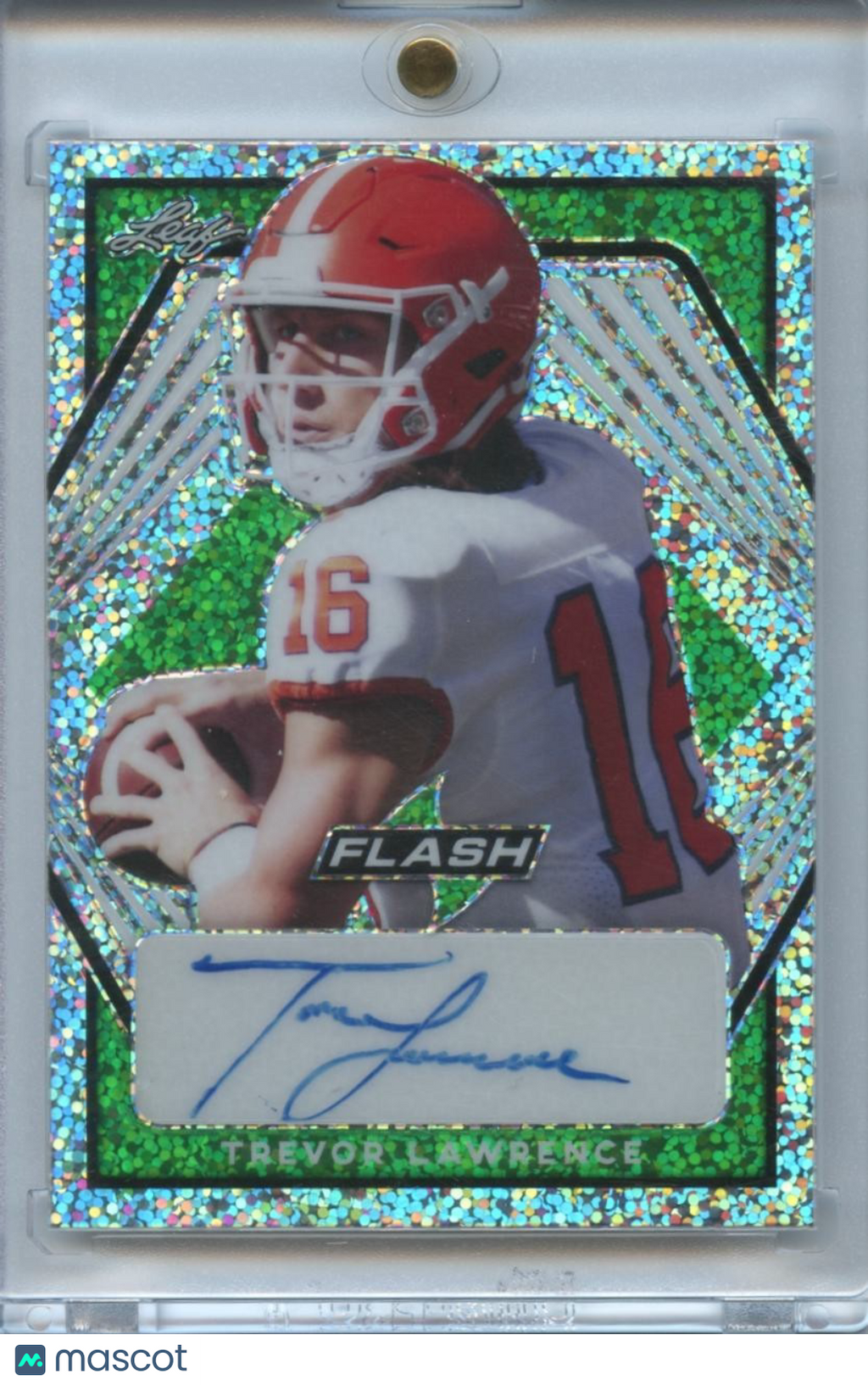Trevor Lawrence 2021 Leaf Flash Auto Autograph Rookie RC Clemson Jaguars 3/25