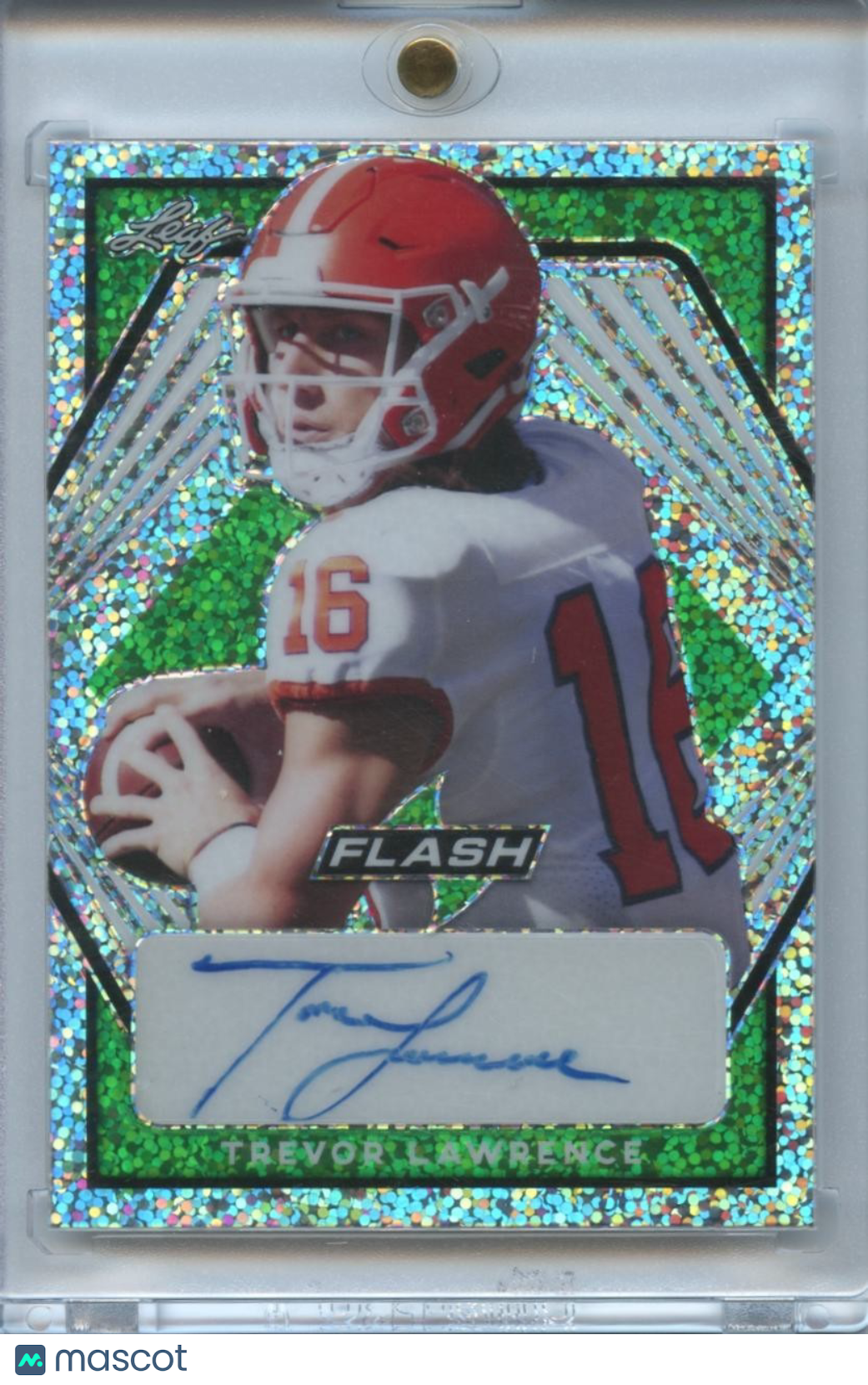 Trevor Lawrence 2021 Leaf Flash Auto Autograph Rookie RC Clemson Jaguars 3/25