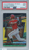 Charlie Condon 2024 Panini VIP GOLD Rookie RC Colorado Rockies 43/44 PSA 9