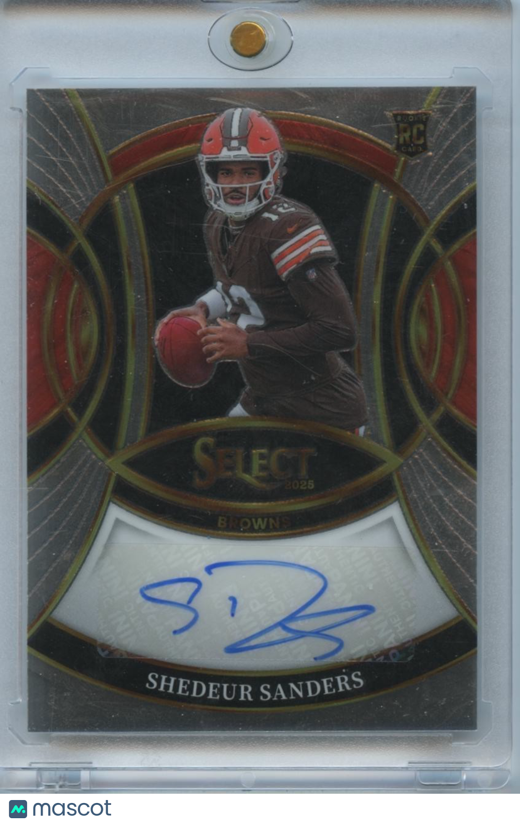 Shedeur Sanders 2025 Select Auto Autograph Rookie RC Cleveland Browns
