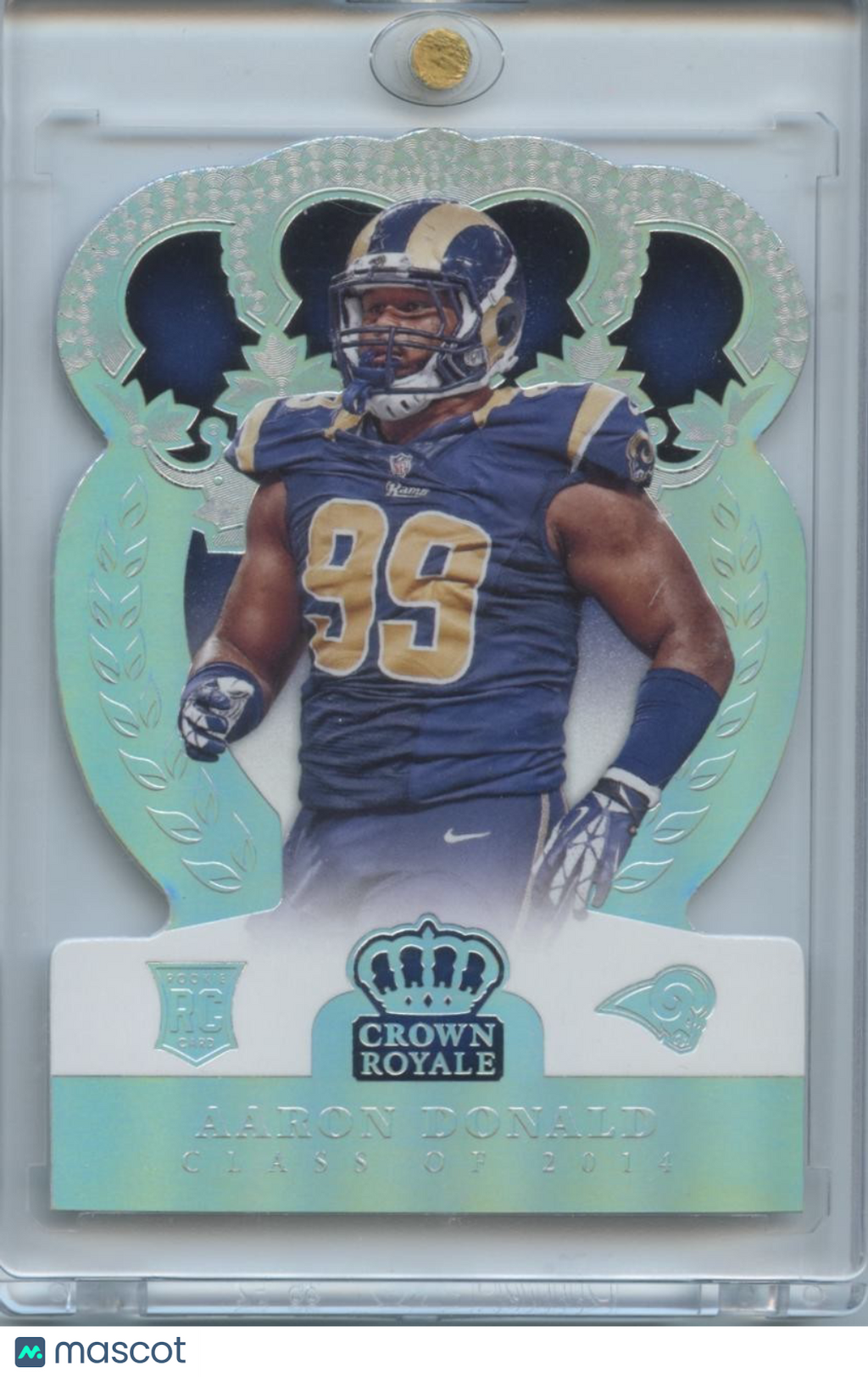 Aaron Donald 2014 Crown Royale Holo Silver Rookie RC Los Angeles Rams 187/199