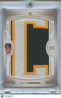 Matt Chapman 2021 Definitive Game Worn Nameplate Patch Athletics 1/1