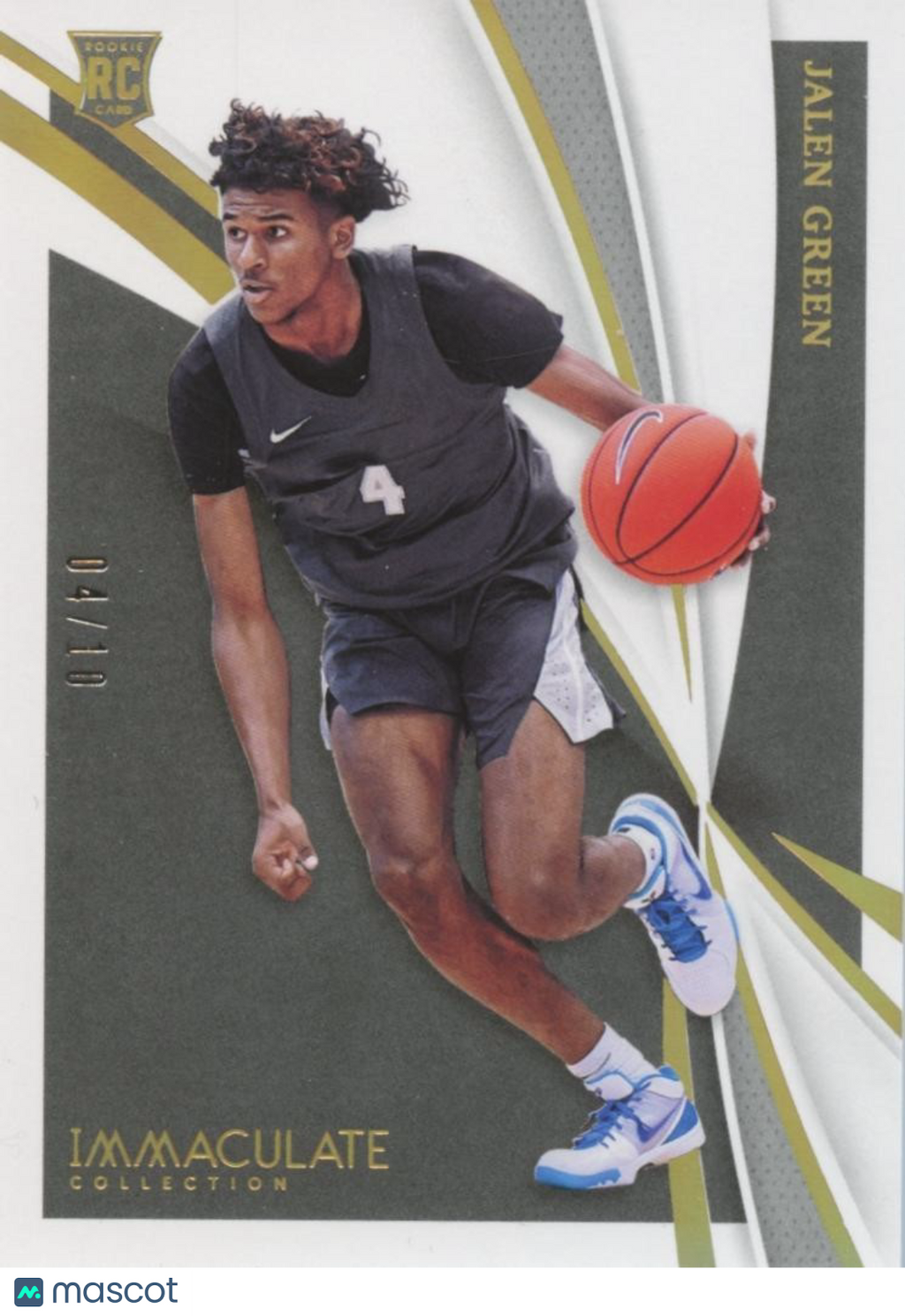 Jalen Green 2021 Immaculate GOLD Rookie Card RC Houston Rockets 4/10 #4