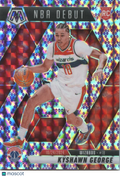 Kyshawn George 2024-25 Mosaic Purple Snakeskin SSP Rookie RC Wizards 3/24