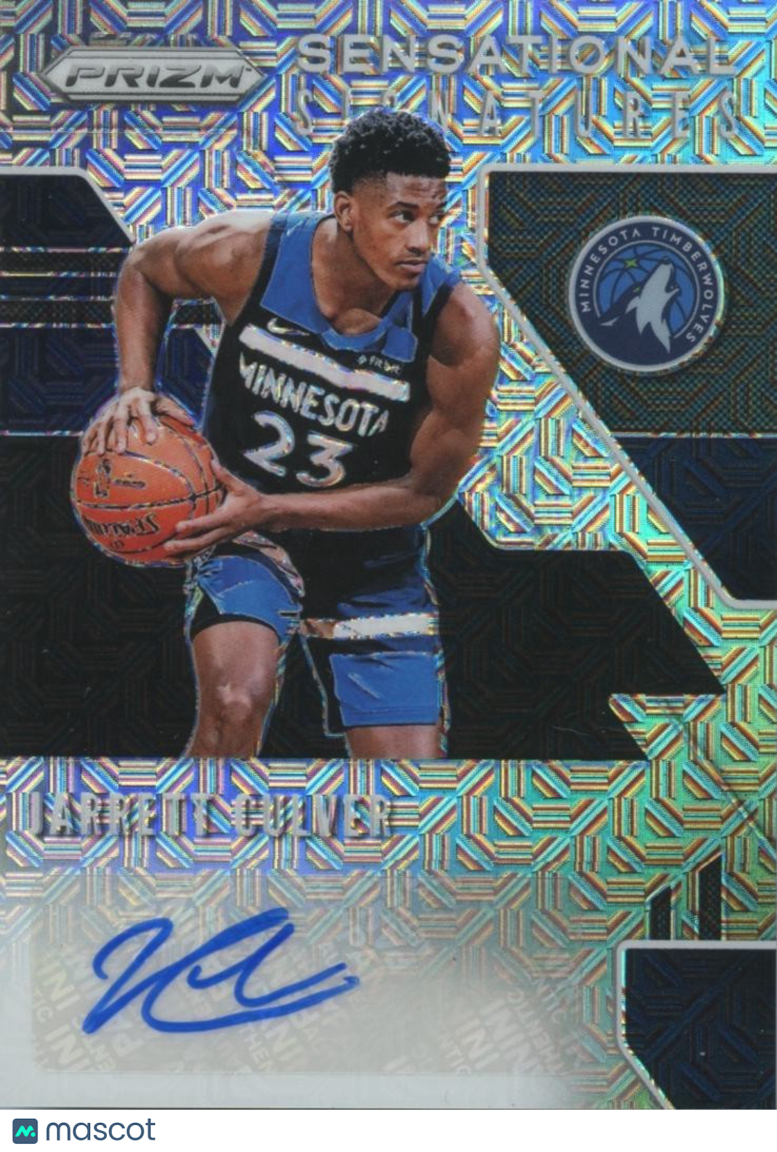 Jarrett Culver 2019-20 Prizm Mojo Auto Autograph RC Rookie Timberwolves 24/25