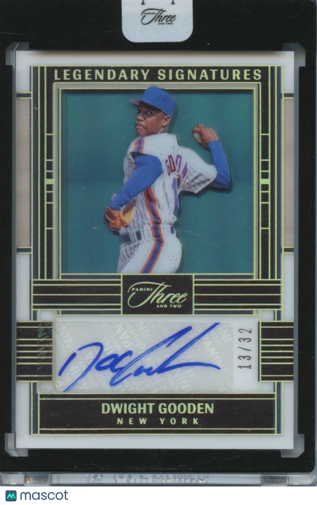 Dwight Gooden 2024 Panini Three & Two Auto Autograph New York Mets 13/32