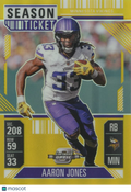 Aaron Jones 2024 Contenders Optic GOLD Prizm Minnesota Vikings 8/10