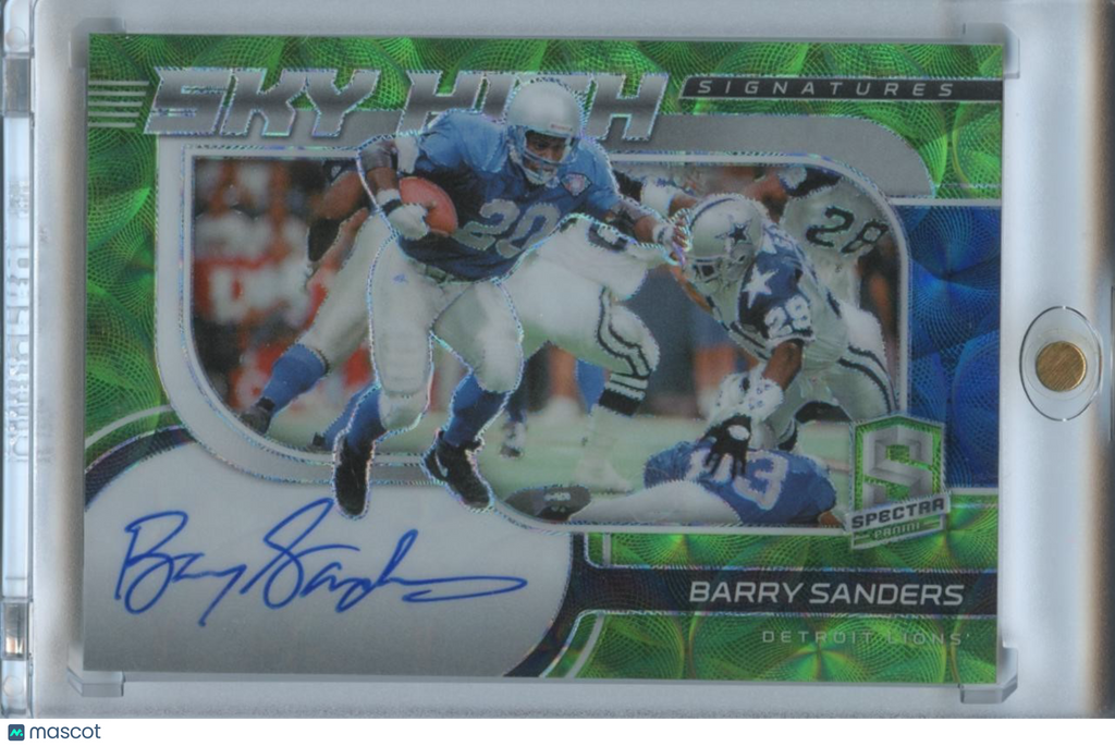 Barry Sanders 2021 Spectra Sky High Auto Autograph SSP Detroit Lions 5/8