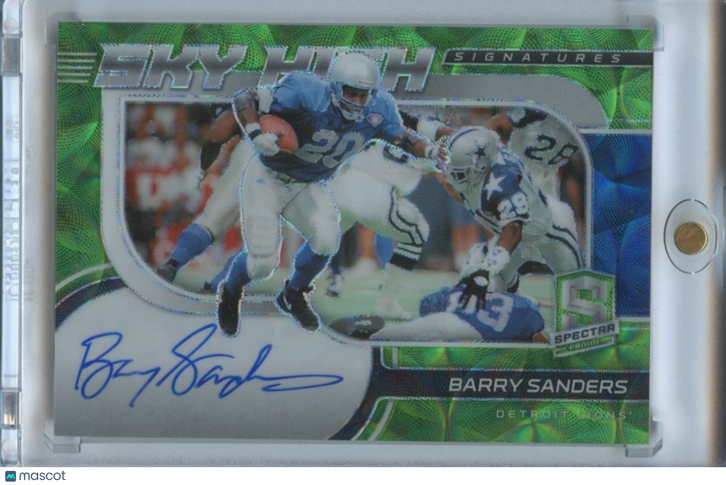 Barry Sanders 2021 Spectra Sky High Auto Autograph SSP Detroit Lions 5/8
