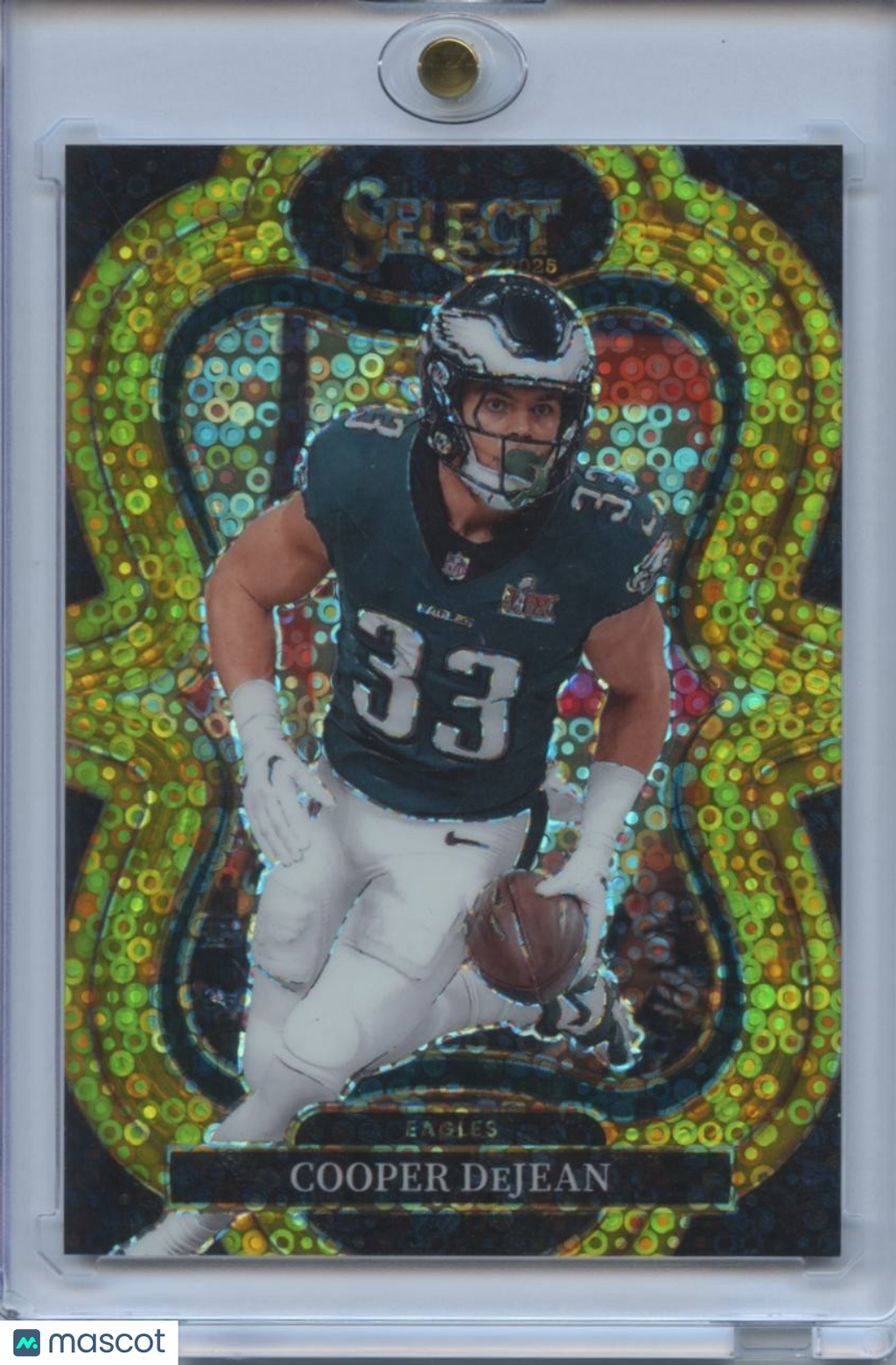 Cooper Dejean 2025 Select Suite GOLD Disco Prizm Philadelphia Eagles 1/10