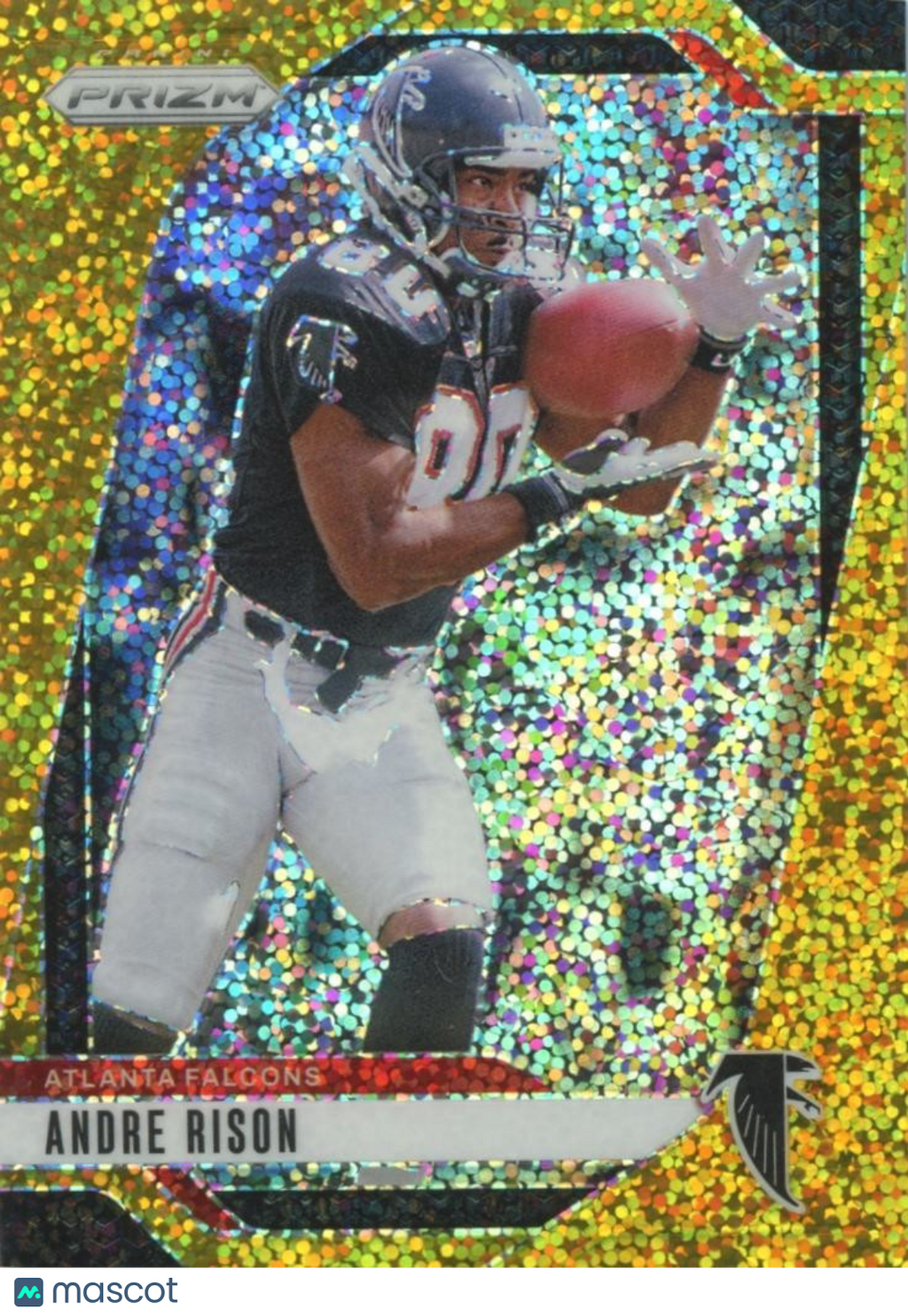 Andre Rison 2024 Prizm GOLD Sparkle Prizm SSP Atlanta Falcons 3/24