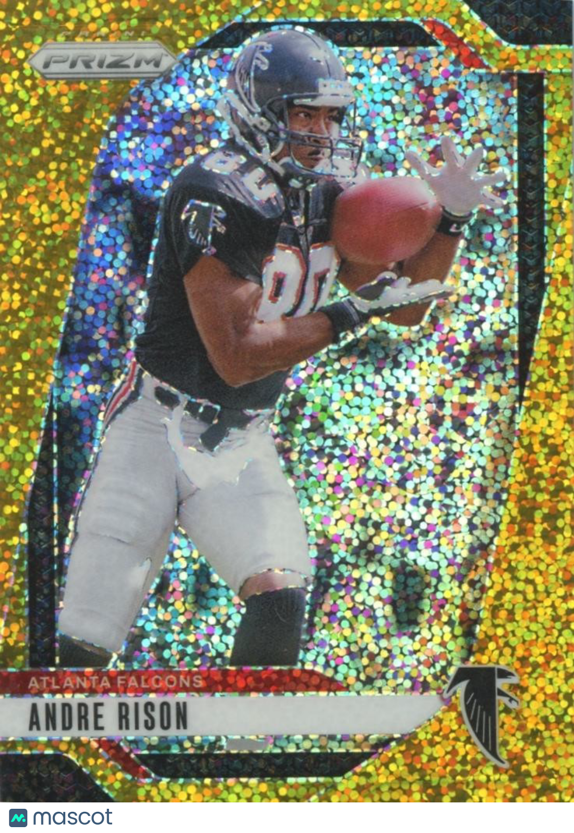 Andre Rison 2024 Prizm GOLD Sparkle Prizm SSP Atlanta Falcons 3/24