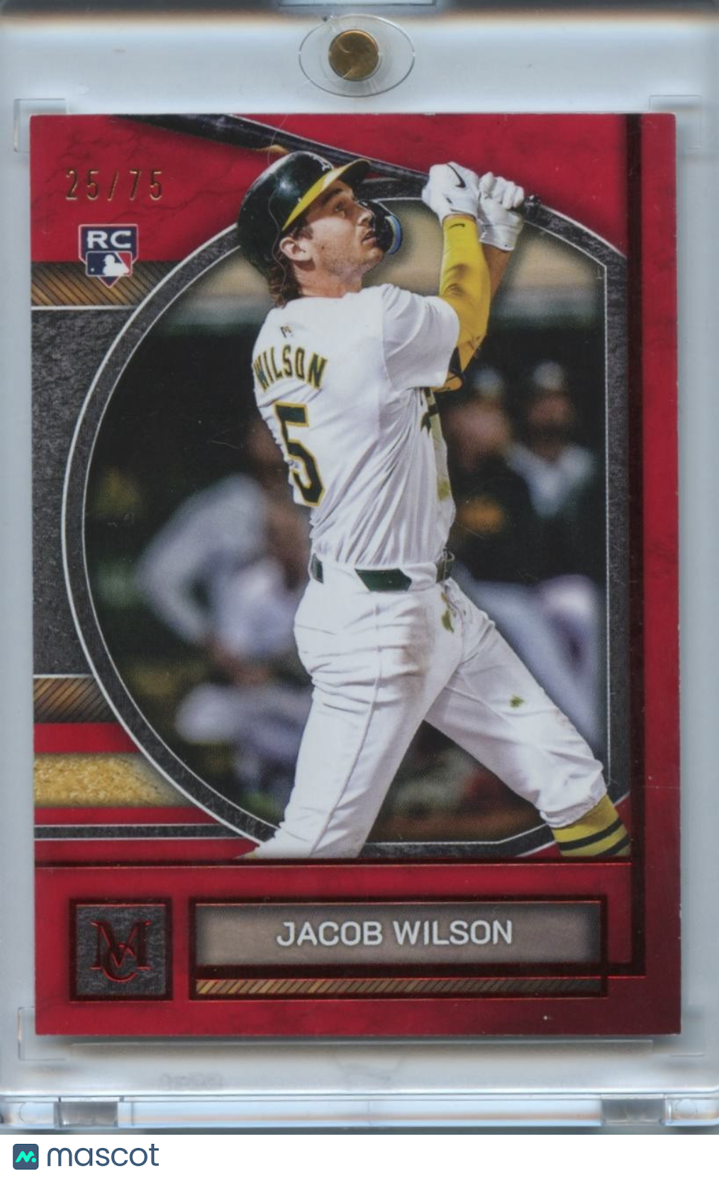 Jacob Wilson 2025 Museum Collection Red Rookie RC Athletics 25/75