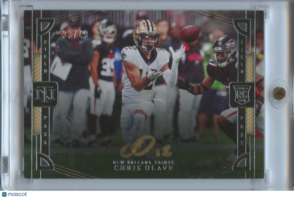 Chris Olave 2022 National Treasures Auto Autograph Rookie RC Saints 33/49