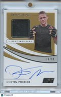 Dustin Poirier 2021 Immaculate Auto Autograph Fighter Worn Patch UFC MMA 20/99