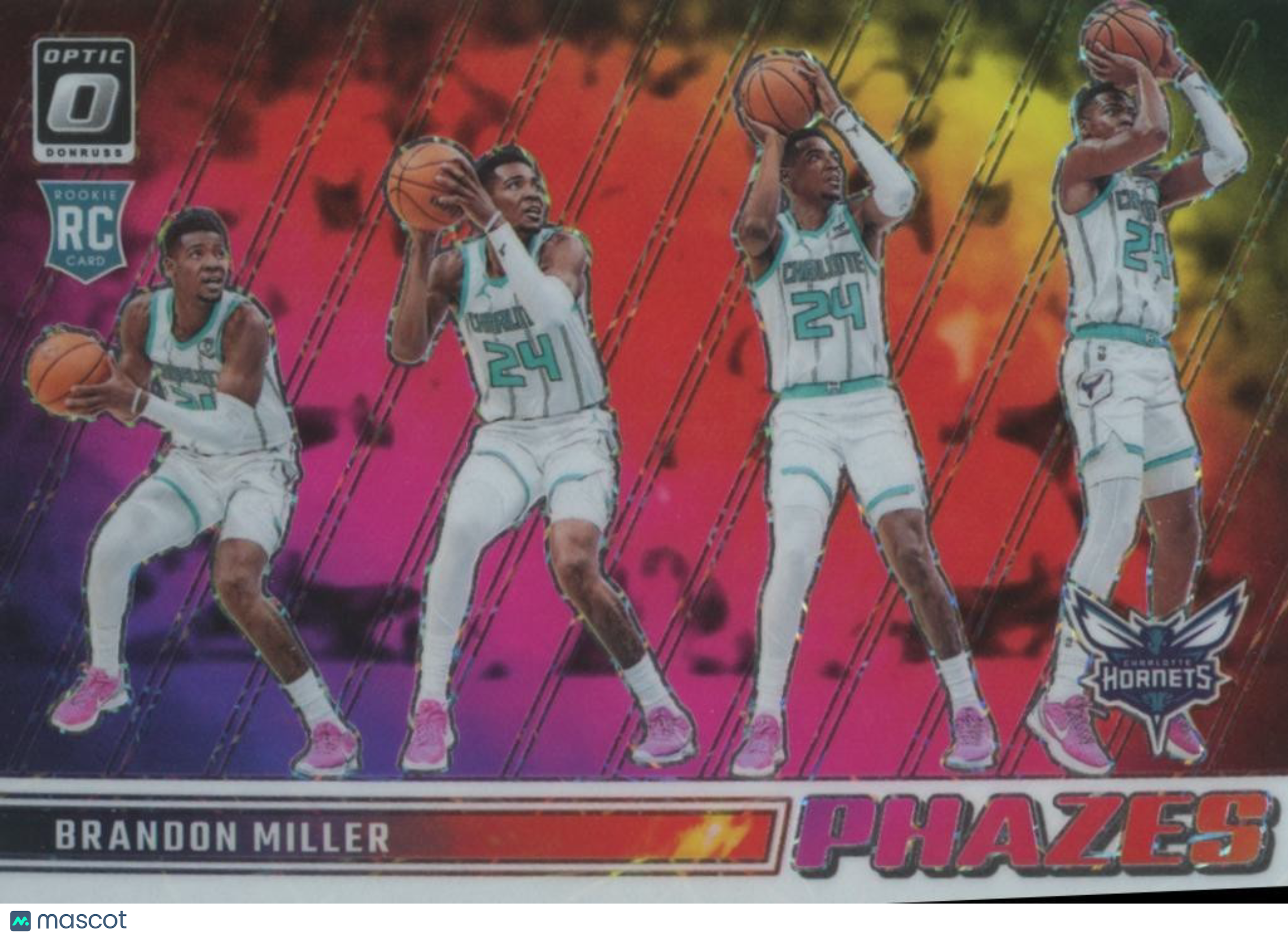 Brandon Miller 2023-24 Optic Phazes SSP CASE HIT Rookie RC Charlotte Hornets